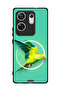 غطاء حماية لهاتف Infinix Zero 30 4G بتصميم فن تجريدي ببغاء