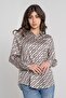 Women’s Long Sleeve Button-Up Printed Shirt