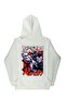 Lenithra Berserk Guts Anime Back Printed Unisex Oversize White Hoodie - 2