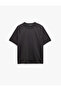 Short Sleeve Cotton Stitching Detail Tok Fabric Regular Fit Crew Neck T-Shirt - 3