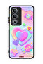 غطاء حماية Oppo A3 Pro 5G برسومات قلوب البوب