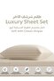 Striped Fitted Sheet Set 120x200 cm Twin – 1 Fitted Sheet + 1 Pillowcases, 30cm Deep - 6