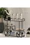 FFD Metal Food Serving Trolley – Multi-Purpose Kitchen Storage Rack & Utility Cart 100x40x90cm - 2