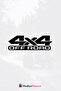 4x4 Off Road JDM Car-Motorcycle Windshield Label Sticker 18x6cm