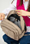 Light Mink Unisex Backpack, Laptop and Travel School Bag, Original Crinkle Fabric, 20 Lt, 40X30Cm - 3