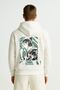 Lenithra Attack on Titan Eren Anime Back Printed Unisex Oversize White Hoodie
