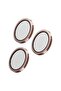 Camera Lens Protector for iPhone 16 Pro/Pro Max with Self Installation Board - Rose Gold - 4