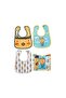 Chick Pattern Set of 4 Eco Liquid Proof Activity and Food Bibs in Its Own Box 6-24 Months - 3