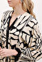 Women's Patterned Hijab Dress C. Black 1010 - 4