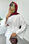 Flower Detailed Skirt Suit 2372 - White - 3