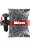 100pcs 100pcs 8mm Plastic Rivets Fasteners Screw Car Bumper Fender Black Rivet Car Fastener Clips Fo - 8