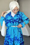 Branch Patterned Long Shirt Suit - 5
