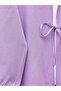 Front Lace Poplin Kimono -Lilac - 3