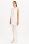 Ecru-Basic Zero Sleeve Undershirt Tunic - 2
