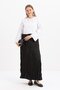 Black-Elastic Basic Skirt - 2