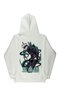 Lenithra Jujutsu Kaisen Gojo Anime Back Printed Unisex Oversize White Hoodie - 2