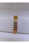 Zircon Stone Baklava Slice Steel Clamp - 2