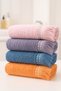 4-Piece Fringed Colorful Towel – 30X50 cm |   100% Cotton Drying and Hand Towel - 2