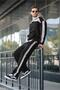 Black Hooded Striped Detail Men's Tracksuit Set E7326 - 3