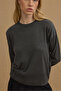 Thin Viscose Basic Sweater Anthracite - 3