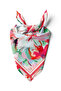 Powder and Jade Floral Pattern 55X55Cm Bandana/Scarf