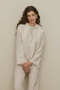 Eyelet Detailed Trouser Suit Stone - 4