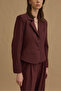 Pens Detailed Jacket Claret Red - 6