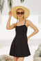 Rope Strap Dress Swimsuit Skirted Swimsuit 1124-01 Black - 2