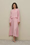 Eyelet Modal Skirt Suit Pink - 2