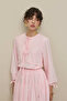 Aller Detailed Voile Shirt Pink - 8