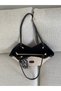 Scarf Detail Canvas Fabric Women's Shoulder Bag Uzn18 En41 - 4