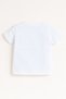 Junior Boys Slogan Print Cotton T-Shirt - White - 4