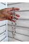 Women's Silver Color Ring Chain ​​Steel Necklace - 6