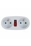 Adaptor ELK306W, double, switch ON/OFF White - 3