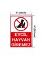 Pets Not Allowed Warning Sign – Uv Printed Aluminum Sign – 15X22.5 cm Warning Sign - 2