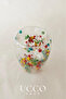 Double Walled 350 ml Floral Borosilicate Glass Cup – Heat Resistant Stylish Coffee Water Soft Drink Lemonade - 2