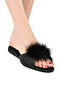 Women's Feathered Dowry Gift House Slippers Vr.G01.80C.Y01