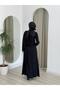Chiffon Detailed Dress Black 90471 - 8