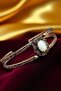 Copper Pure Bracelet and Ring with Reflective Stone Adjustable Very High Quality (Genuine Pure Copper) - 3