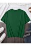Four Leaf Clover Heart Print and Love Lettering Crew Neck Short Sleeve T-Shirt - 2