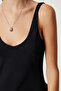 Stretch Knitted Top with Balloon Skirt Dress Lub0163 Black - 3