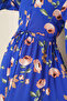 Women's Judge Collar Hijab Dress C.Cobalt Blue 1054 - 4