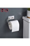 Toilet Paper Roll Holder Adhesive Double Rod Stainless Steel Chrome Color - 3