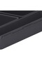 Kitchen drawer organizer, 8 pieces, black - 2
