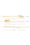 Alba 18-Piece 6-Person Shiny Gold Sweet Boxed Cutlery Set - 6
