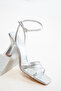 Silver Women's Classic Heeled Shoes 20807 - 6