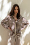 Plum Comfortable Fit Striped Woven Thin Shirt Twoss25Go00172 - 2