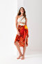 Palm Patterned Beach Pareo, Women's Pareo, Pareo, 100X200 cm - 5