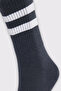 Unisex Striped College Smoked Tennis Socks - 2