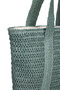 Blue Women's Straw Shoulder Bag 05Po25Y3524 - 5